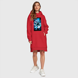 Женское худи-платье Stray Kids CHEESE, цвет: красный — фото 2