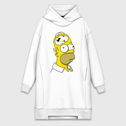 Женская толстовка-платье Гомер Симпсон - нет подключения к интернету