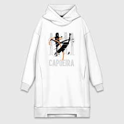 Женское худи-платье Capoeira contactless combat, цвет: белый