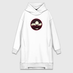 Женское худи-платье Лисичка идёт, цвет: белый