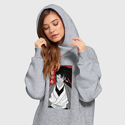 Женское худи-платье Охотник Ёриичи, цвет: меланж — фото 2