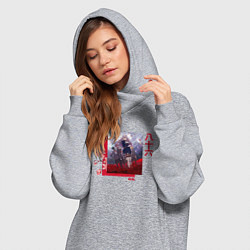 Женское худи-платье Восемьдесят шестой район, цвет: меланж — фото 2