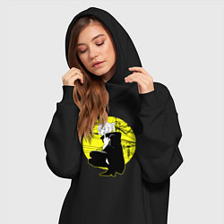 Женское худи-платье Call of the night Nazuna Nanakusa, цвет: черный — фото 2