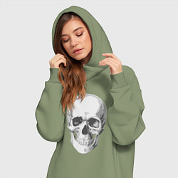 Женское худи-платье Platinum Cut Skull, цвет: авокадо — фото 2