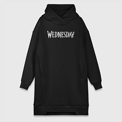 Женская толстовка-платье Wednesday Logo