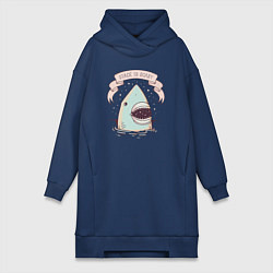 Женская толстовка-платье Космос страшный