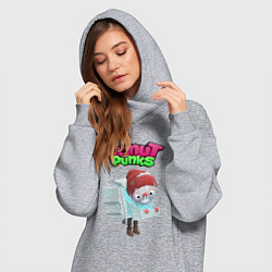 Женское худи-платье Фризи, цвет: меланж — фото 2