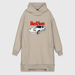 Женское худи-платье Red Suns, цвет: миндальный