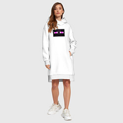 Женское худи-платье Ender Clothes, цвет: белый — фото 2