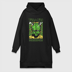 Женское худи-платье Dorohedoro, цвет: черный