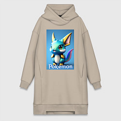 Женская толстовка-платье Pokemon Vaporeon