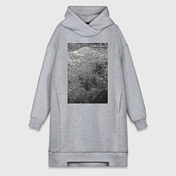 Женская толстовка-платье Чёрные пузыри