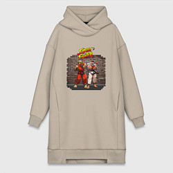 Женская толстовка-платье Уличный Боец Начало