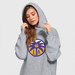 Женское худи-платье Lakers California, цвет: меланж — фото 2