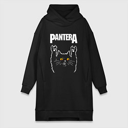 Женская толстовка-платье Pantera rock cat