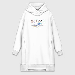Женское худи-платье Персонажи Honkai Star Rail, цвет: белый