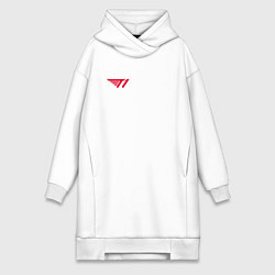 Женская толстовка-платье T1 red