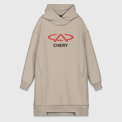 Женская толстовка-платье Chery Logo