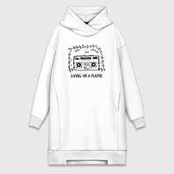 Женская толстовка-платье Living on a player