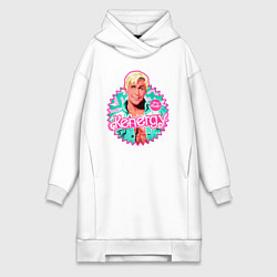 Женское худи-платье Кен Барби, цвет: белый