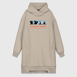 Женское худи-платье Depeche Mode - World In My Eyes Single, цвет: миндальный