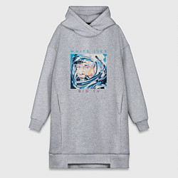 Женское худи-платье White Lies - Big TV, цвет: меланж