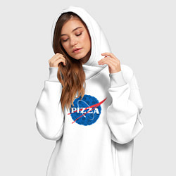 Женское худи-платье Pizza x NASA, цвет: белый — фото 2