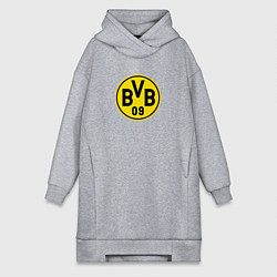 Женское худи-платье Borussia fc sport, цвет: меланж