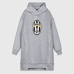 Женское худи-платье Juventus sport fc, цвет: меланж