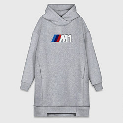 Женское худи-платье Bmw das auto, цвет: меланж