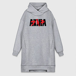 Женское худи-платье Акира аниме из 1998, цвет: меланж