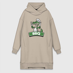 Женская толстовка-платье Барбекю от крокодила