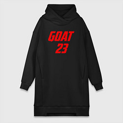 Женское худи-платье Goat 23, цвет: черный