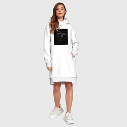 Женское худи-платье Xo weeknd, цвет: белый — фото 2