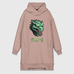 Женская толстовка-платье Красивый дракон 2024