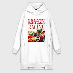 Женская толстовка-платье Dragon cool racer - ai art