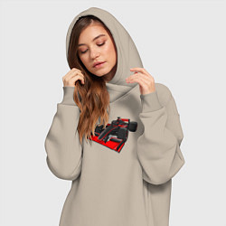 Женское худи-платье Formula-1 McLaren, цвет: миндальный — фото 2