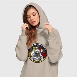 Женское худи-платье Ирон адам, цвет: миндальный — фото 2