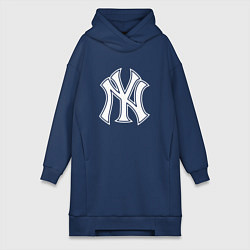 Женская толстовка-платье New York yankees - baseball logo