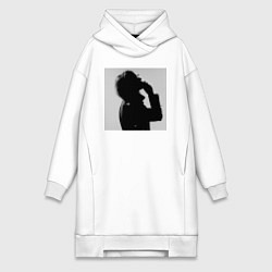 Женское худи-платье Phrequency, цвет: белый