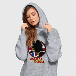 Женское худи-платье Queen - Mama oooh, цвет: меланж — фото 2