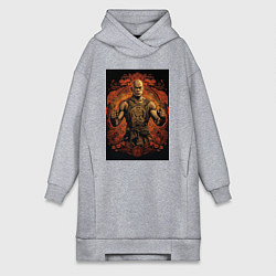 Женская толстовка-платье Тайский боец Муай Тай