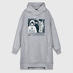 Женское худи-платье Solo leveling Another raid, цвет: меланж