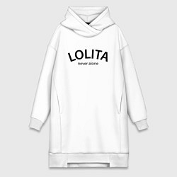 Женская толстовка-платье Lolita never alone - motto