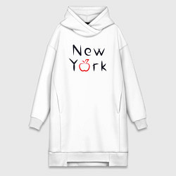 Женская толстовка-платье New York apple