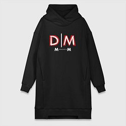 Женское худи-платье Depeche Mode - Memento Mori logo new, цвет: черный