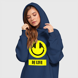 Женское худи-платье Dj live, цвет: тёмно-синий — фото 2
