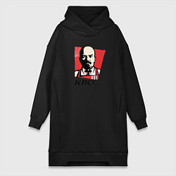 Женская толстовка-платье Владимир Ленин революционер