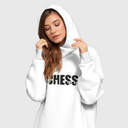 Женское худи-платье Chess арт, цвет: белый — фото 2