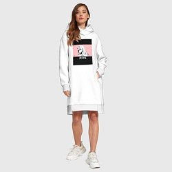 Женское худи-платье Франкс Зеро Ту, цвет: белый — фото 2